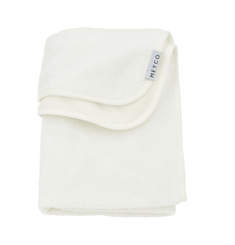 Couverture bébé Bouclé Offwhite Meyco Baby 75 x 100 cm