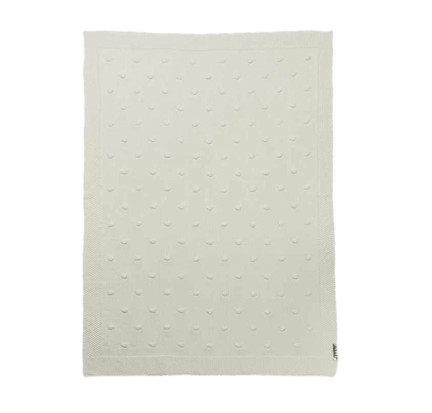 Couverture bébé Nœuds Écru Meyco Baby 75 x 100 cm