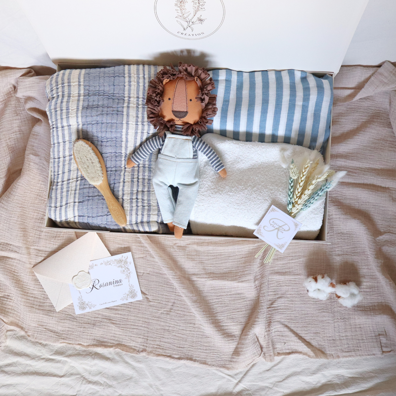 Coffret Naissance Essentiel - Bleu naturel