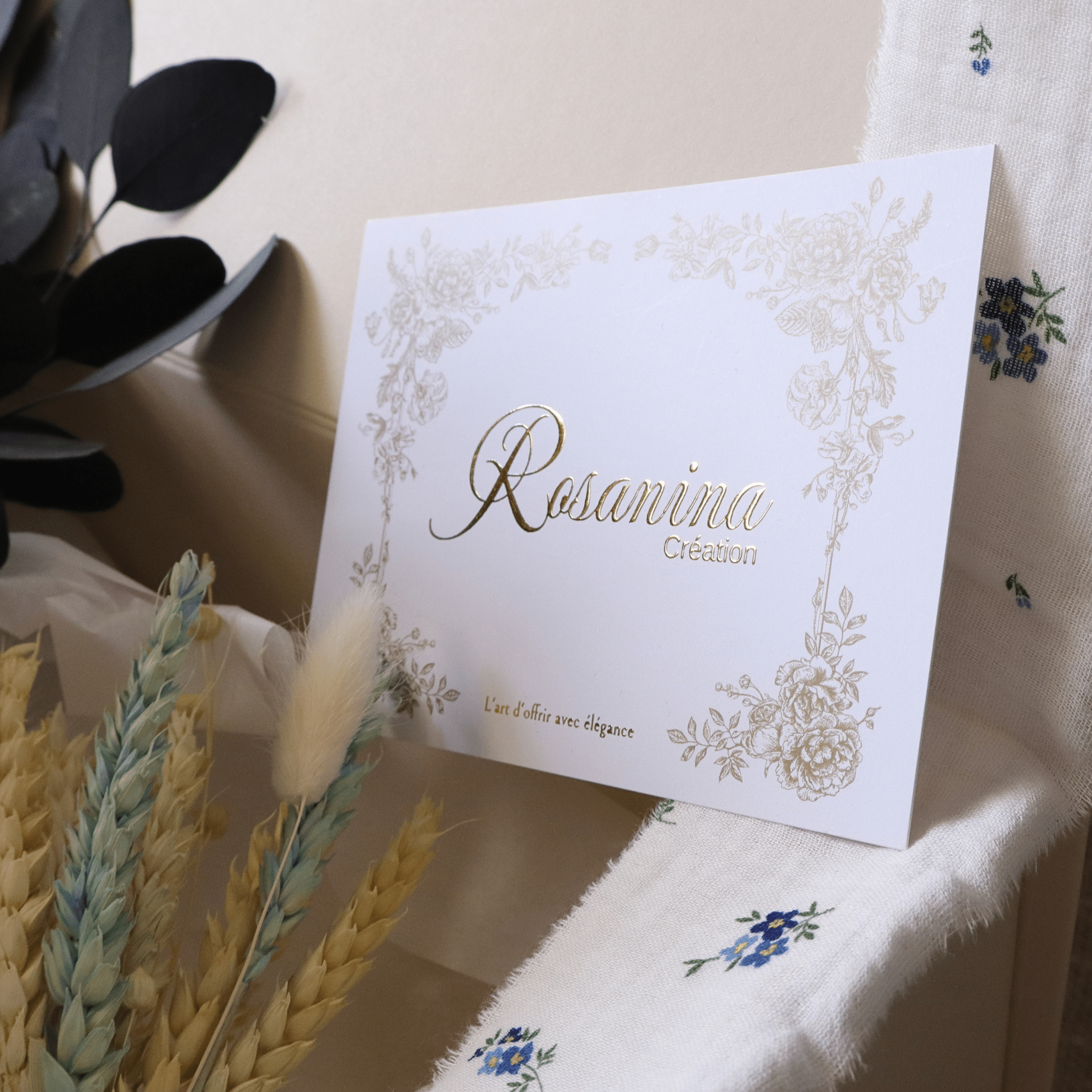 Coffret Bouquet Prestige - Fiona - cadeau naissance prêt à offrir - Rosanina Création