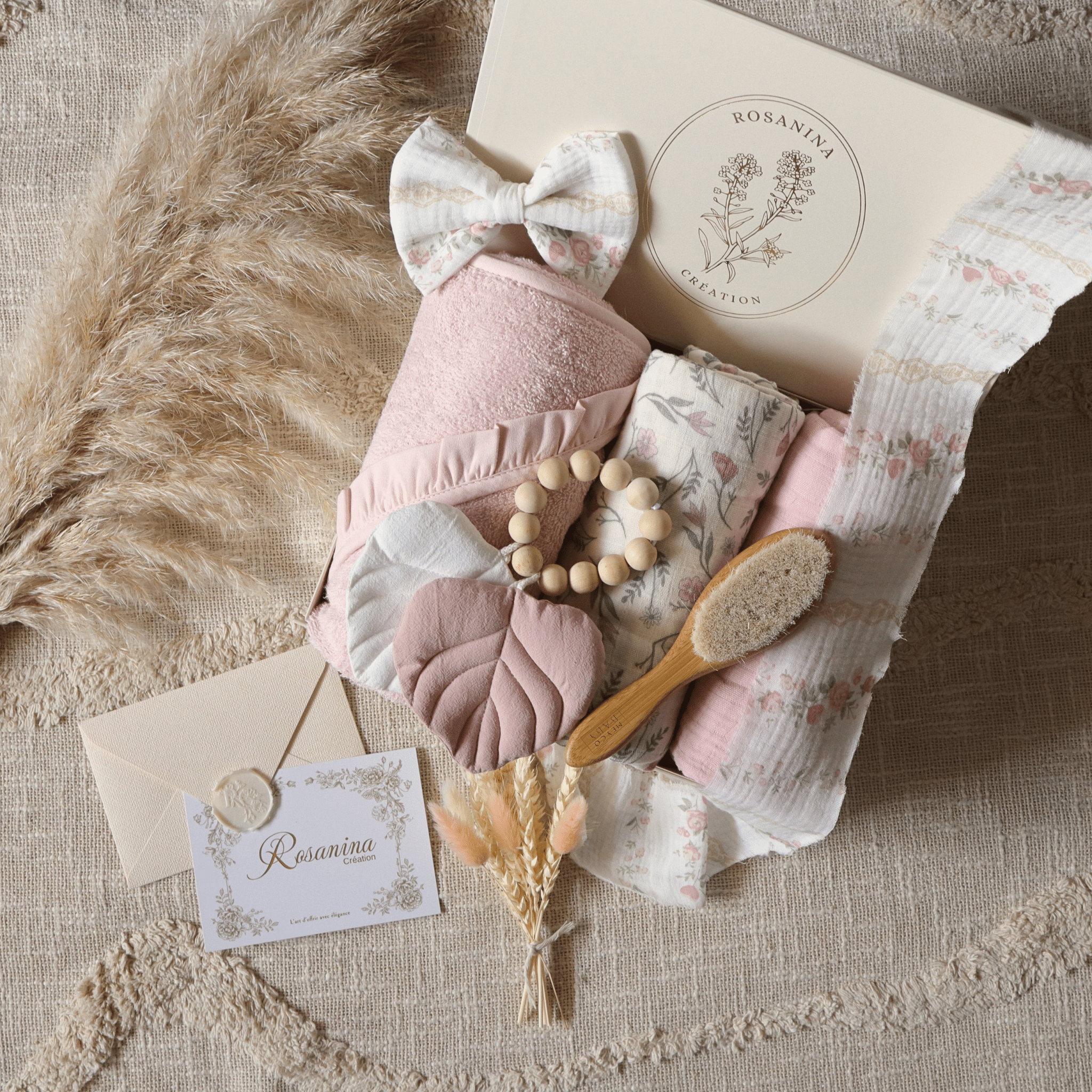 Coffret Petite Attention - Camille - cadeau naissance prêt à offrir - Rosanina Création