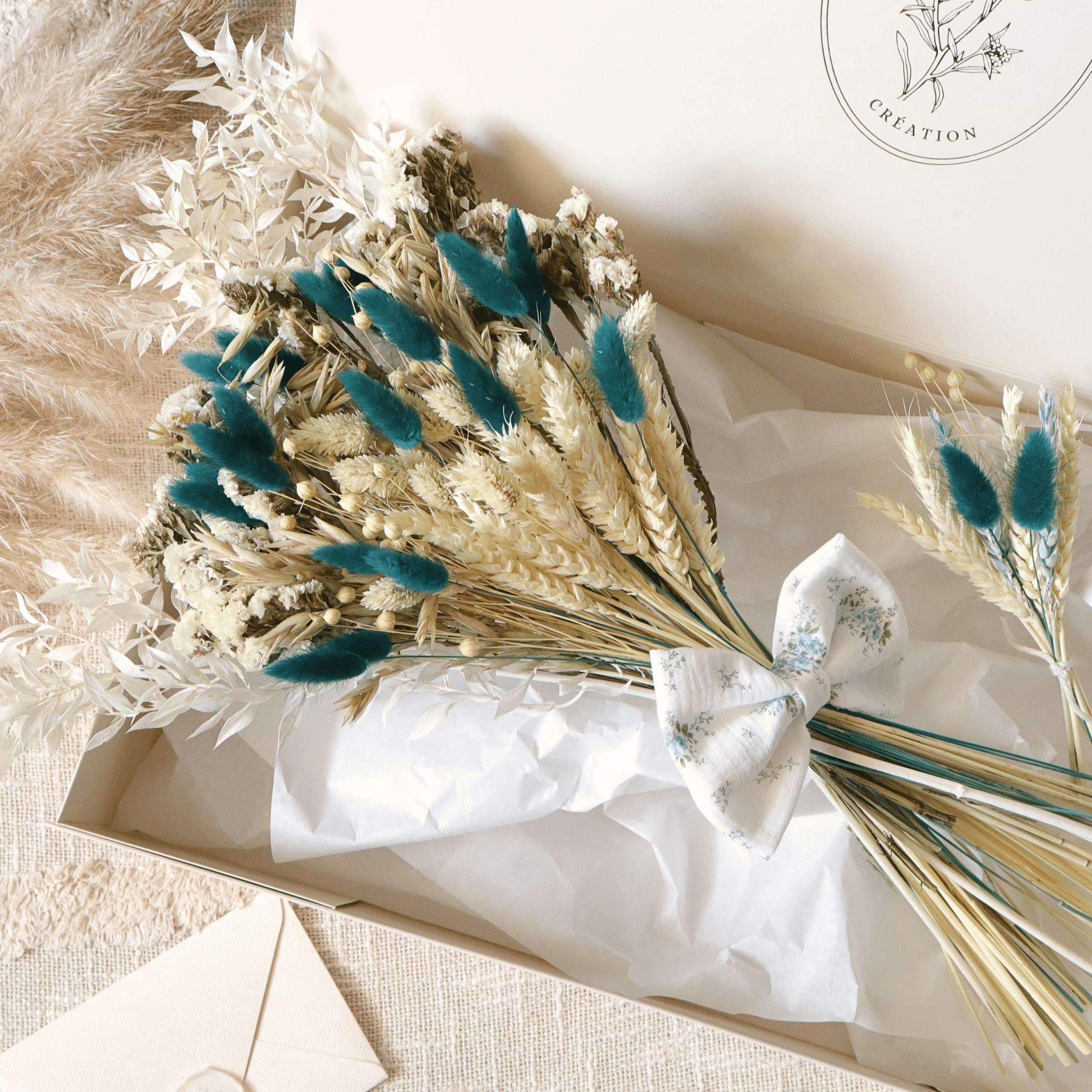 Coffret Bouquet - Constance - cadeau naissance prêt à offrir - Rosanina Création