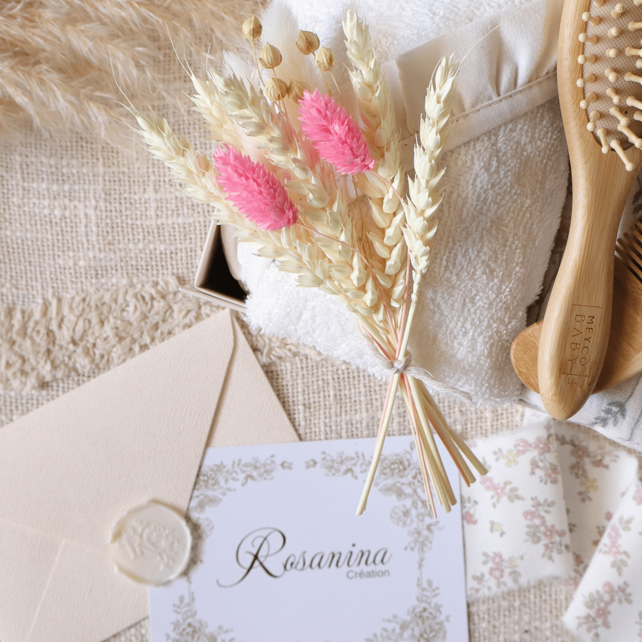 Coffret Petite Attention - Léontine - cadeau naissance prêt à offrir - Rosanina Création