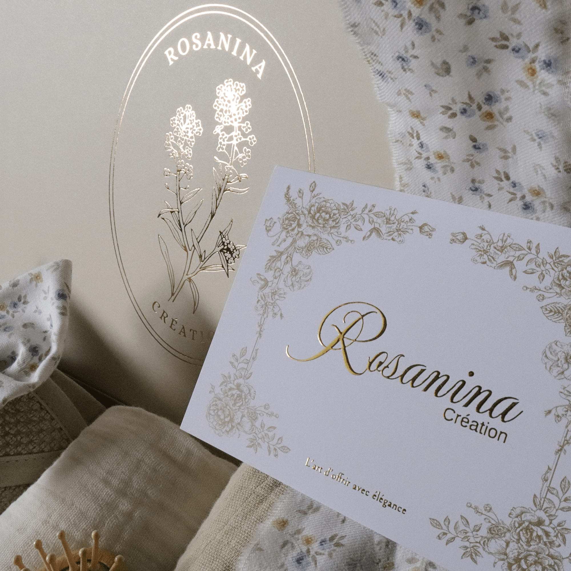 Coffret Petite Attention Signature - Coralie - cadeau naissance prêt à offrir - Rosanina Création
