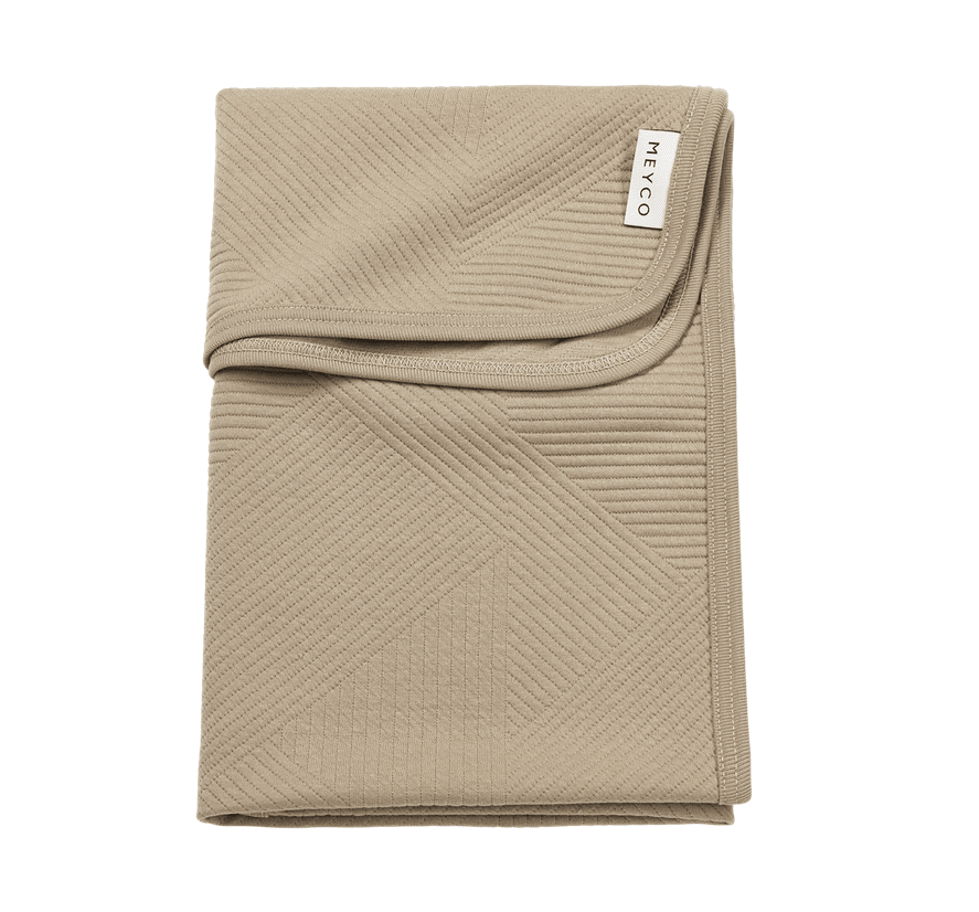 Couverture bébé jacquard Pure Taupe Meyco Baby 75 x 100 cm