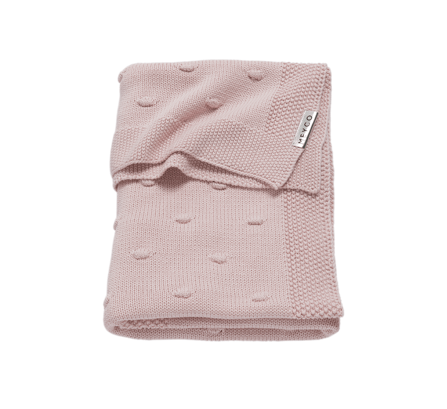 Couverture bébé Nœuds Rose Meyco Baby 75 x 100 cm