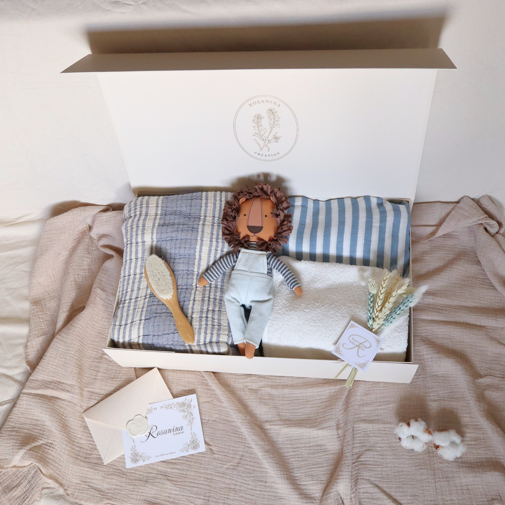 Coffret Naissance Essentiel - Bleu naturel