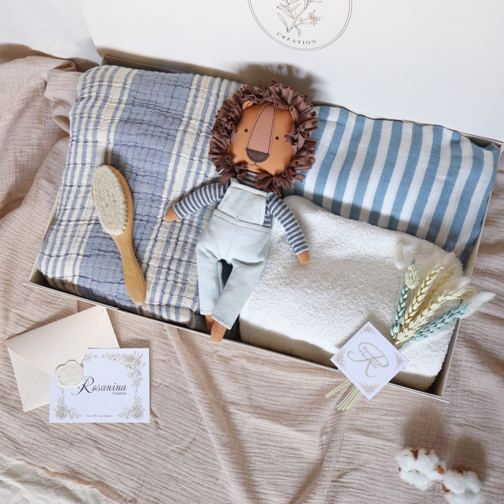 Coffret Naissance Essentiel - Bleu naturel