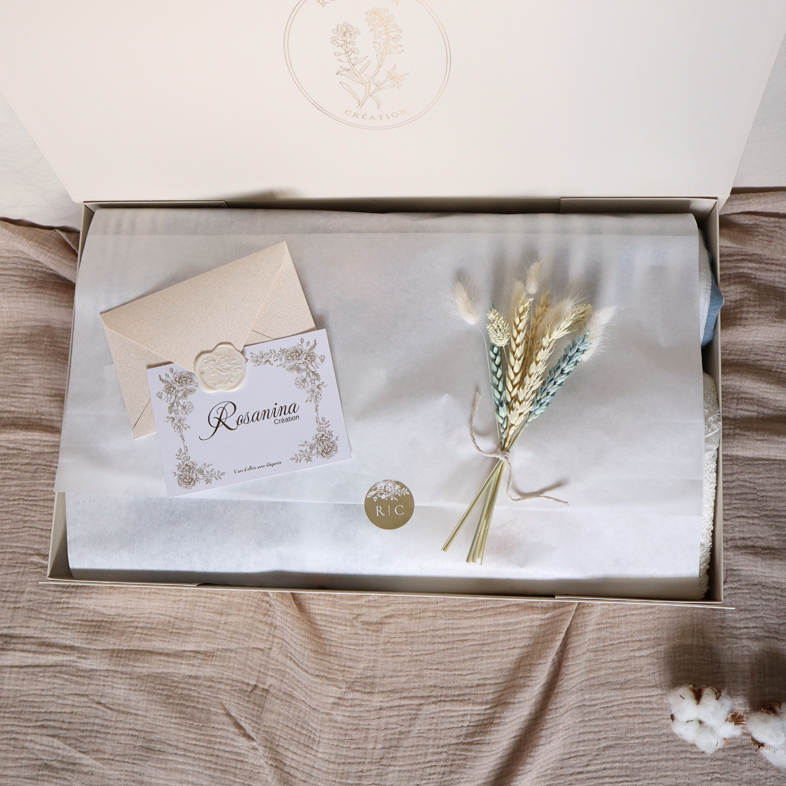 Coffret Naissance Essentiel - Bleu naturel