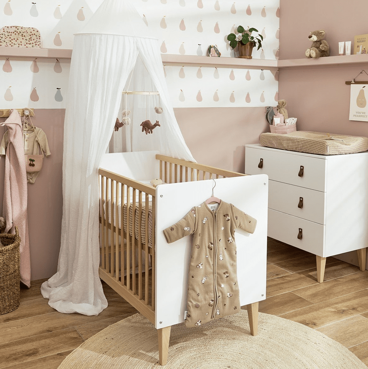 Gigoteuse bébé Forest Animals Sand Meyco Baby 60 cm avec manches zippées