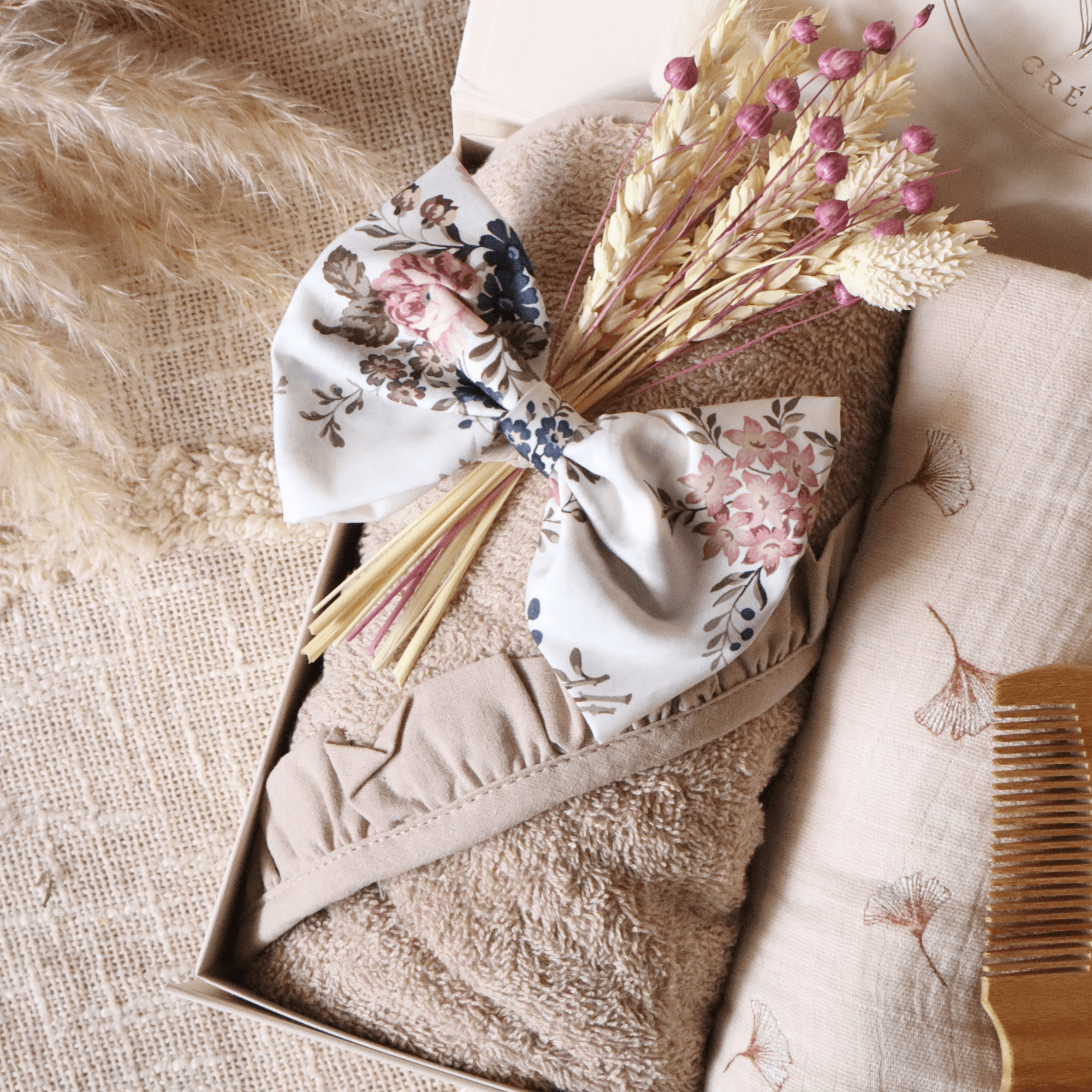 Coffret Petite Attention Signature - Rosanina Liberty© - cadeau naissance prêt à offrir - Rosanina Création