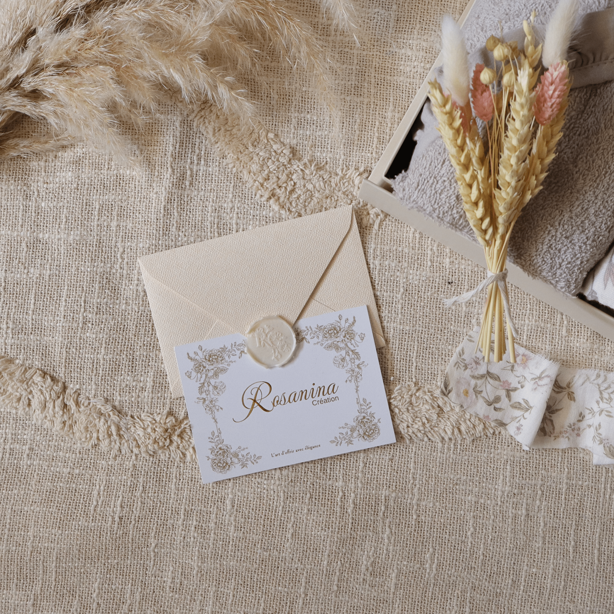 Coffret Petite Attention Signature - Anne - cadeau naissance prêt à offrir - Rosanina Création