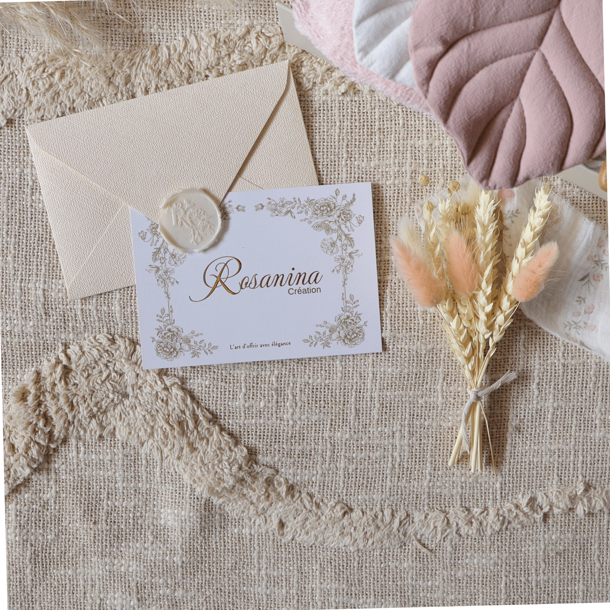 Coffret Petite Attention - Camille - cadeau naissance prêt à offrir - Rosanina Création