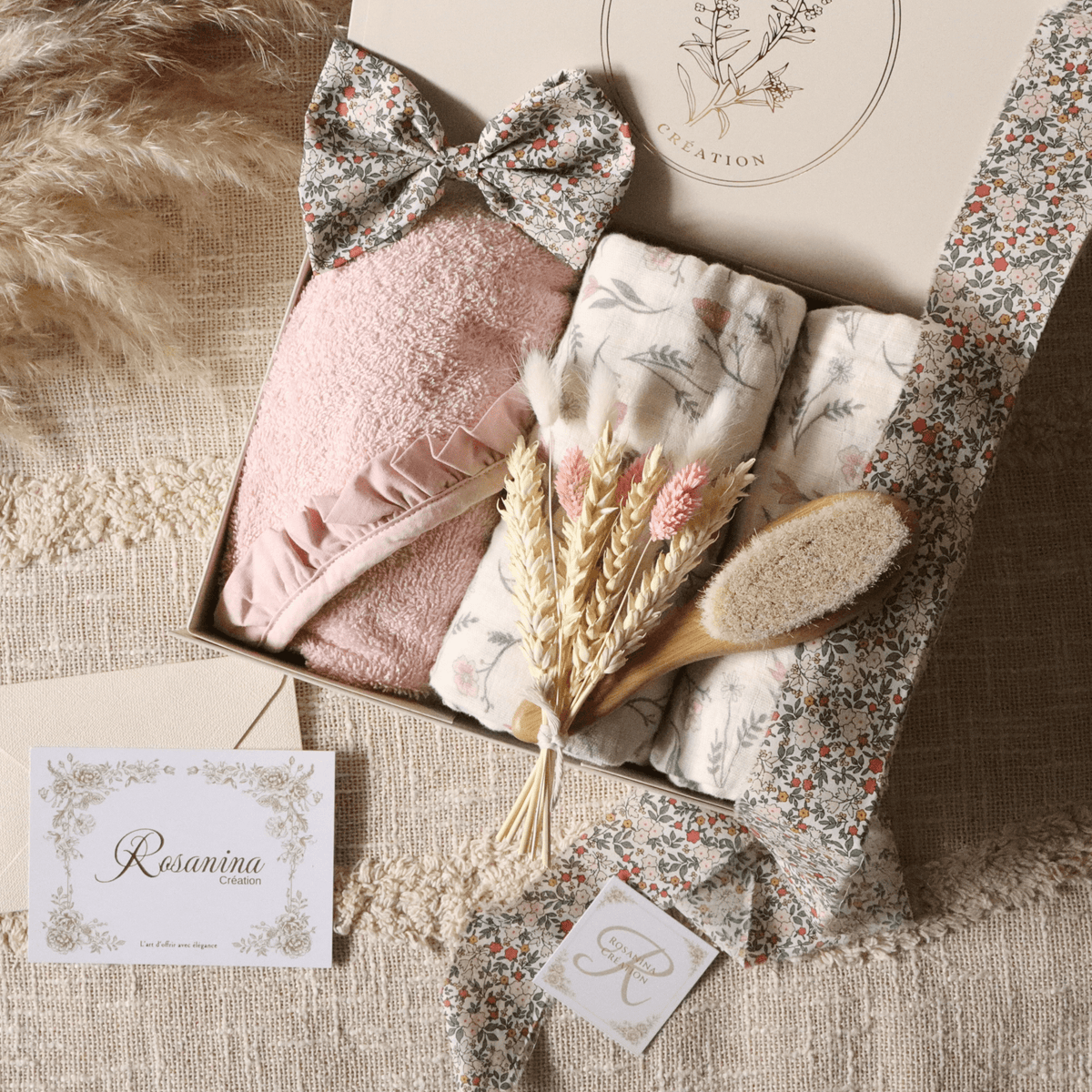Coffret Petite Attention Essentiel - Éternel - cadeau naissance prêt à offrir - Rosanina Création