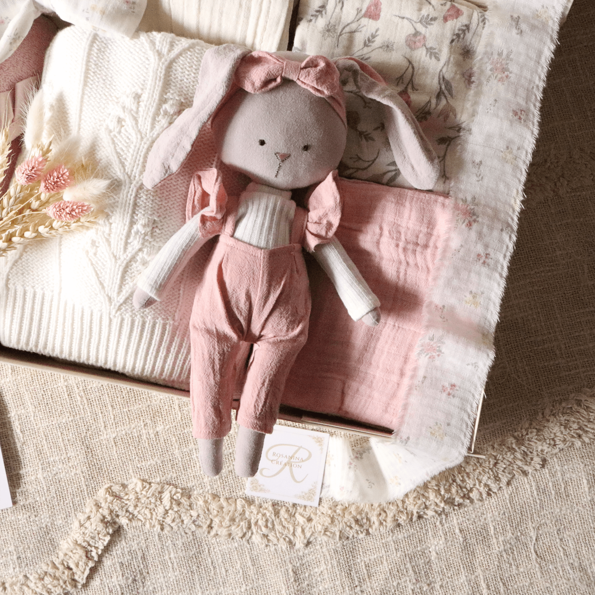 Coffret naissance Essentiel - Gladys - cadeau naissance prêt à offrir - Rosanina Création