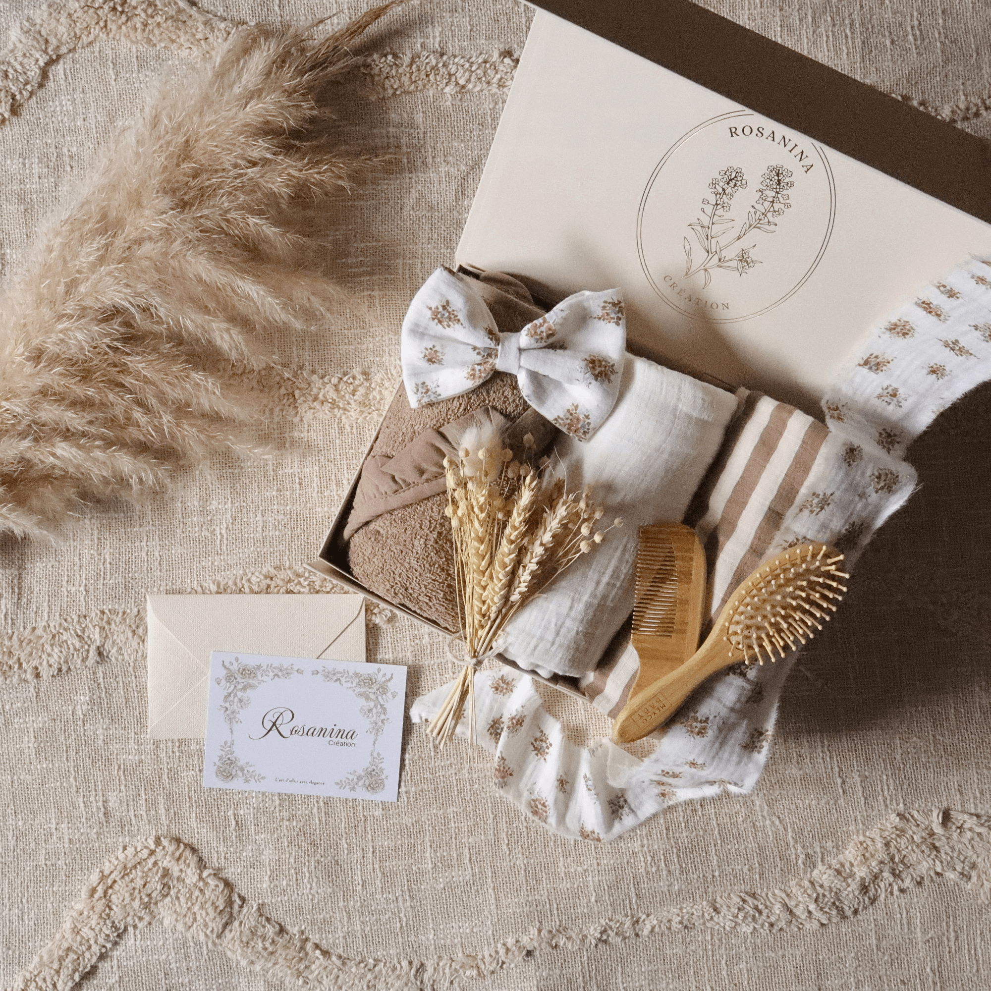 Coffret Petite Attention Signature - Pénélope - cadeau naissance prêt à offrir - Rosanina Création