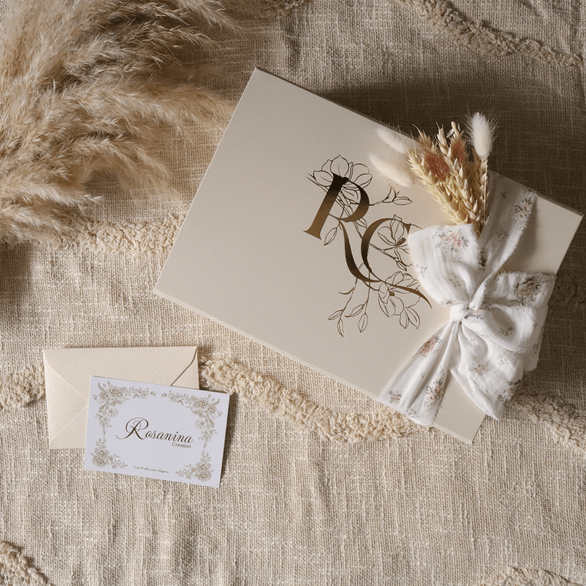 Coffret Petite Attention Prestige - Opale - cadeau naissance prêt à offrir - Rosanina Création