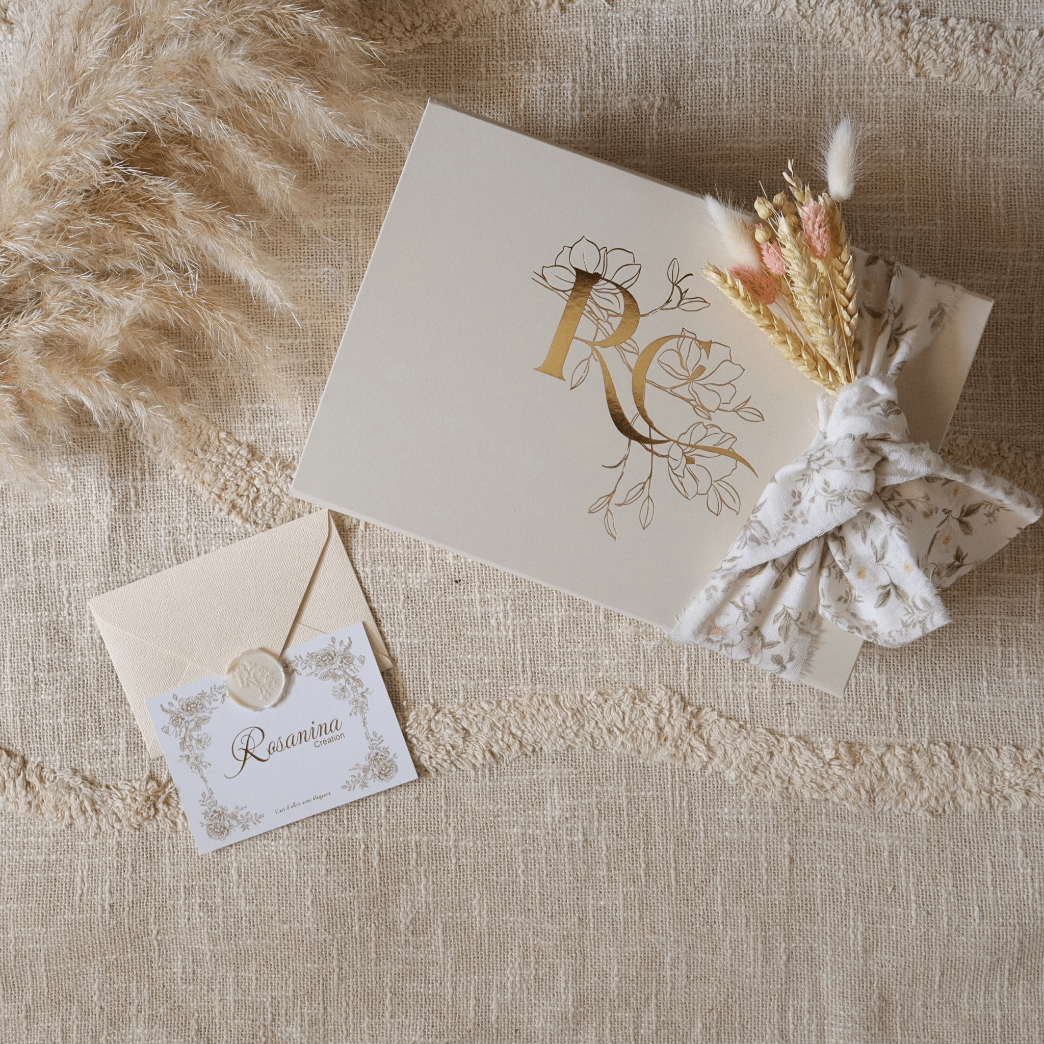 Coffret Petite Attention Signature - Anne - cadeau naissance prêt à offrir - Rosanina Création
