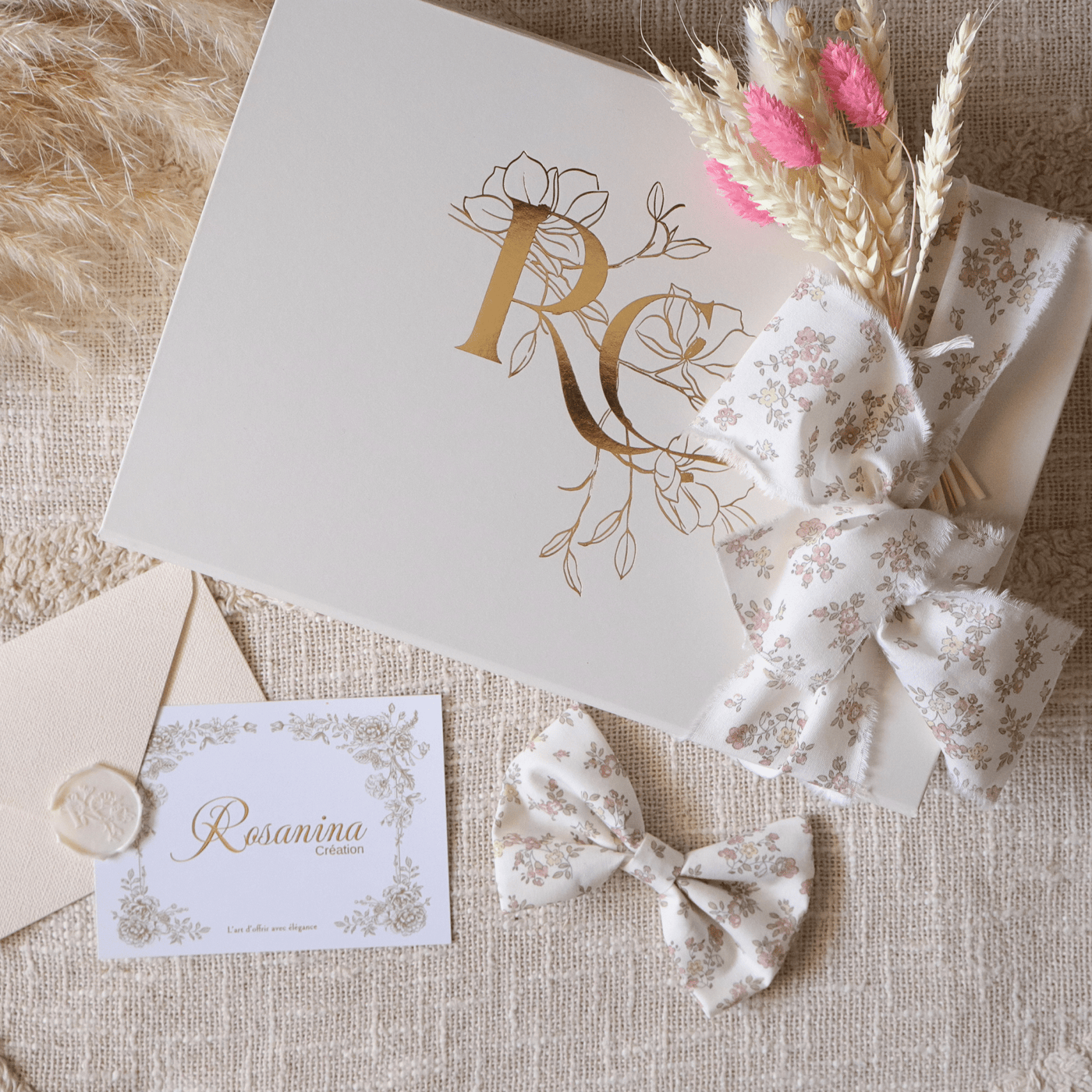 Coffret Petite Attention - Léontine - cadeau naissance prêt à offrir - Rosanina Création