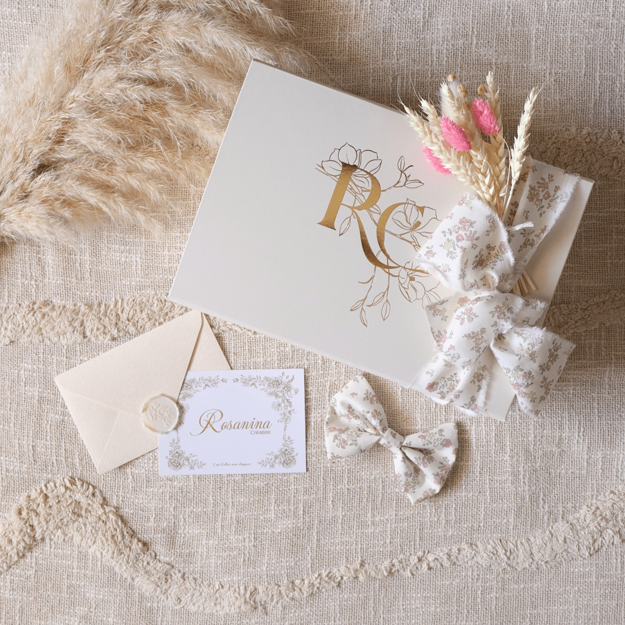 Coffret Petite Attention - Léontine - cadeau naissance prêt à offrir - Rosanina Création