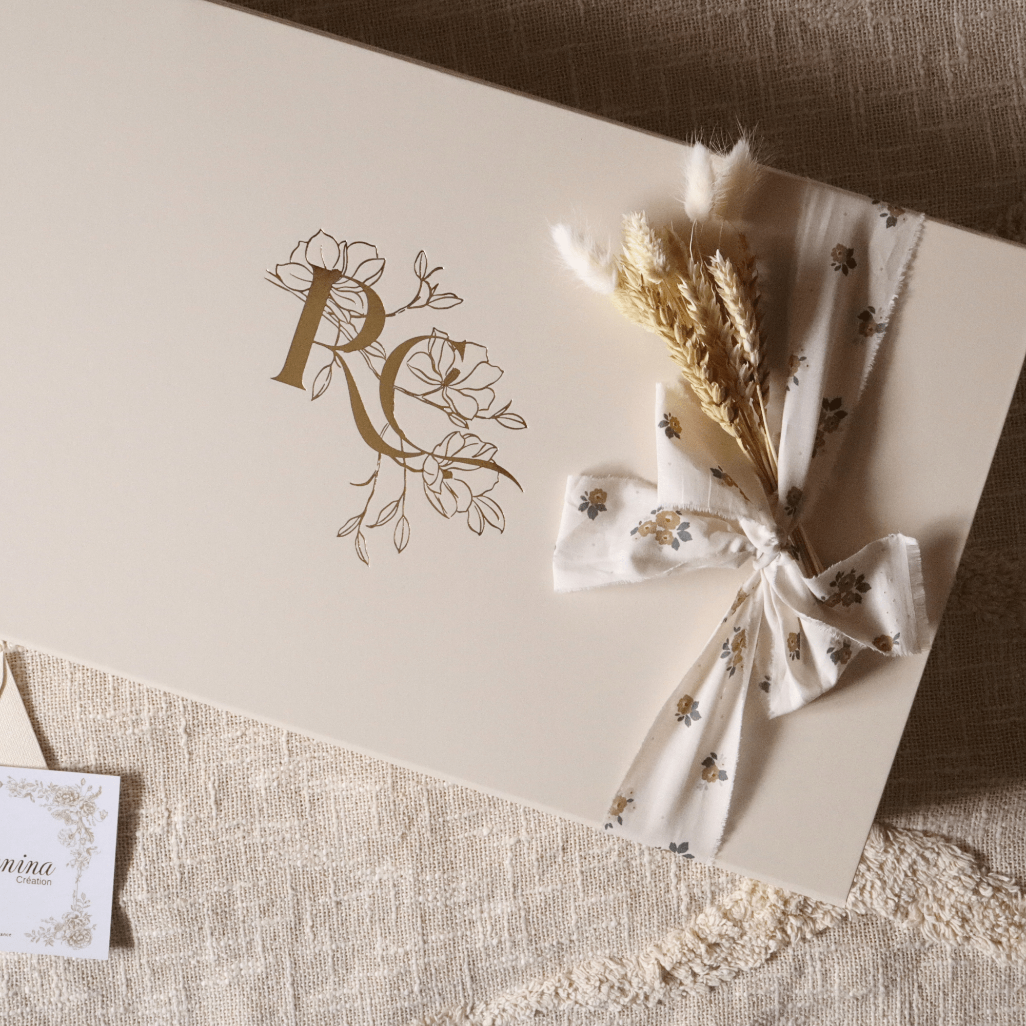 Coffret Naissance Signature - Douceur - cadeau naissance prêt à offrir - Rosanina Création