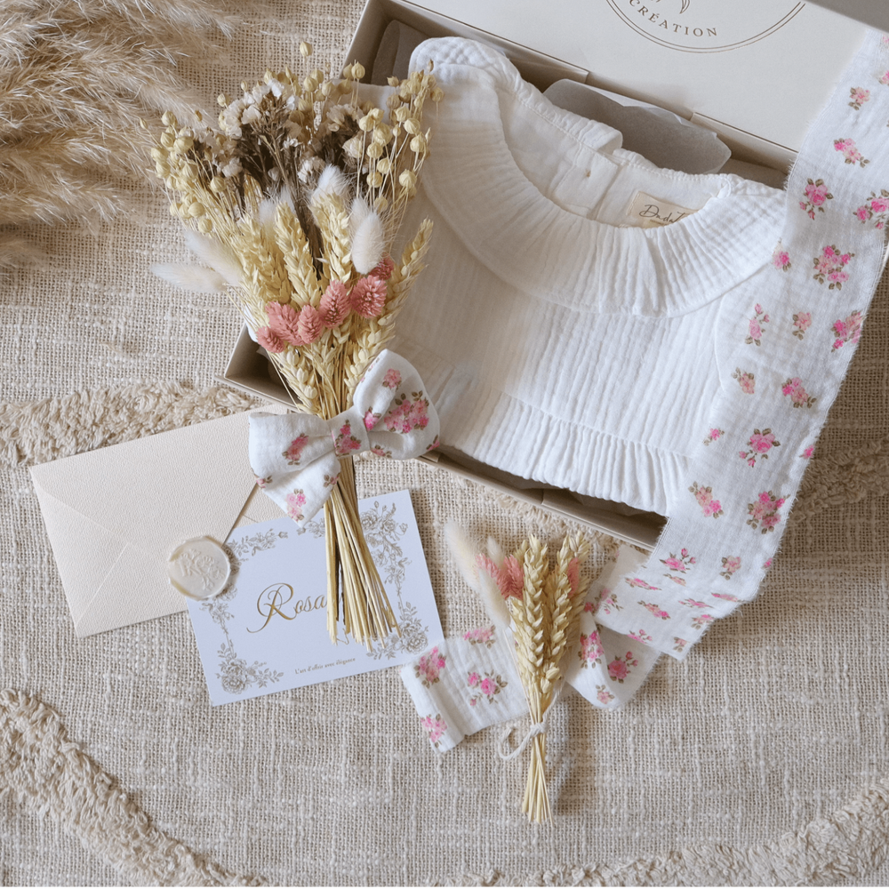 Coffret cadeau bébé et maman Rosanina Création