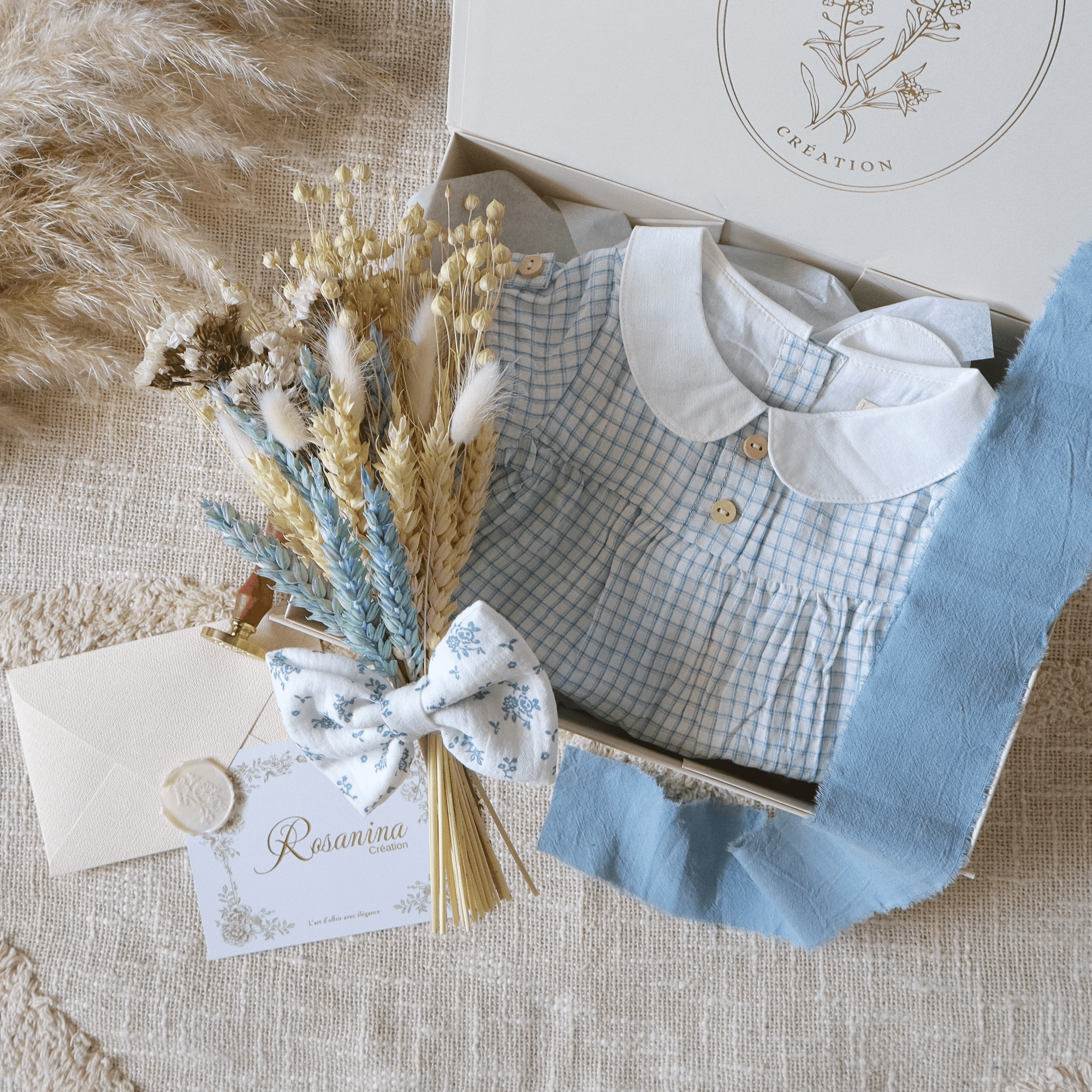 Coffret Harmonie Essentiel - Gaston - cadeau naissance prêt à offrir - Rosanina Création